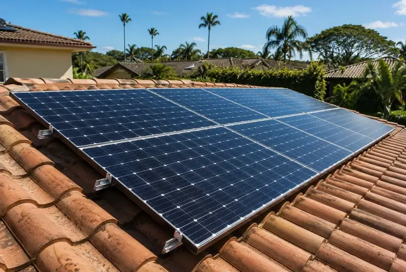Installation de panneaux solaires à la Livinière